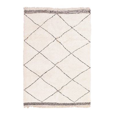Tapis berbere marocain pure laine beige AFK LIVING