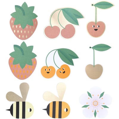 Set de cartes et enveloppes - Just bees Fruits et flowers RICO DESIGN