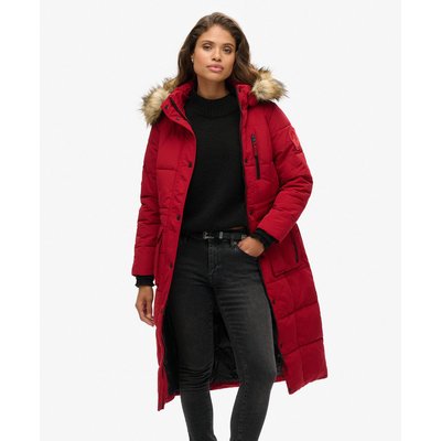 Manteau long bordé de imitation fourrure Everest SUPERDRY