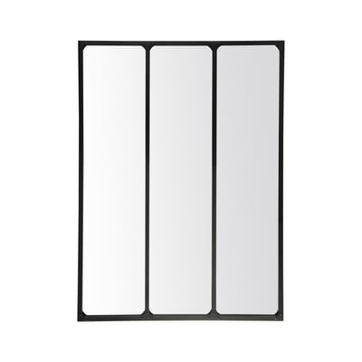 Miroir industriel 3 bandes avec rivets 90x120cm EMDE