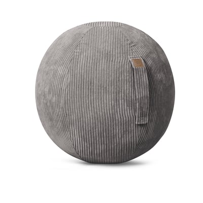 Balle d'assise avec poignée velours grosse côte SHARA MAGMA HEIMTEX