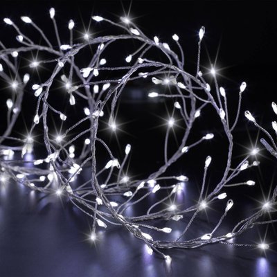 Boa lumineux extérieur 2.5m 200 LED blanc chaud + transfo FEERIC LIGHTS & CHRISTMAS