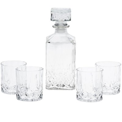 Coffret Whisky - 1 Carafe à Whisky + 4 Verres  Whisky WADIGA