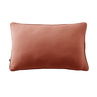 Coussin déhoussable GAIA – Gaze de coton avec passepoil élégant EDEN
