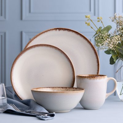 Set Of 4 Reactive Glaze Dinner Plates MASON CASH