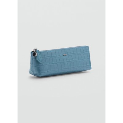 Trousse simili-cuir effet croco MANGO