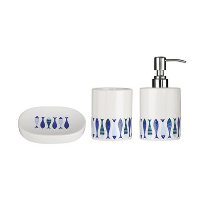 Fish 3-Piece Bathroom Set in Dolomite SO'HOME