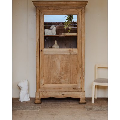 Bonnetière vitrée en bois Blandine N°442 - Bon état DEBONGOUT