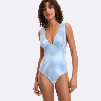 Maillot de bain 1 pièce vichy, Signature JOHANE LA REDOUTE COLLECTIONS