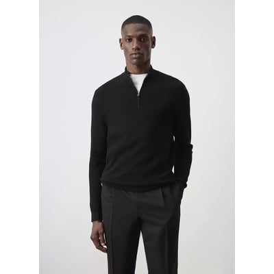 Pull-over maille fine fermeture Éclair MANGO MAN