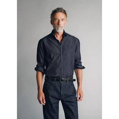 Chemise en jean 100 % coton italien MANGO MAN