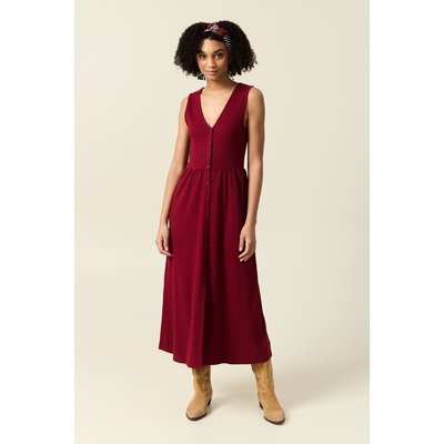 Robe longue droite boutons BONOBO