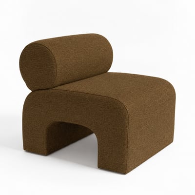 Fauteuil en tissu doux- MOUR DRAWER