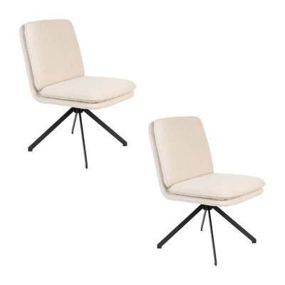 2 chaises en tissu bouclé  - TYLER ZUIVER