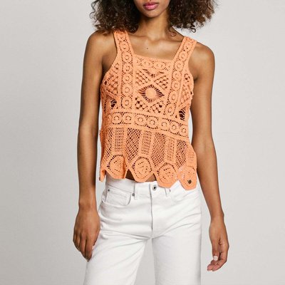 Top À Bretelles Au Crochet PEPE JEANS