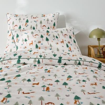 Copripiumino per bambini, flanella, stampa animali, GRIZZLY LA REDOUTE INTERIEURS