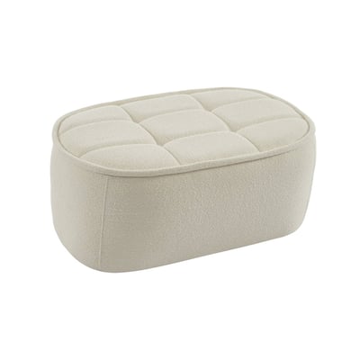 Pouf, repose-pieds pour chauffeuse 1 place Boni bouclette texturée BONI SWEEEK