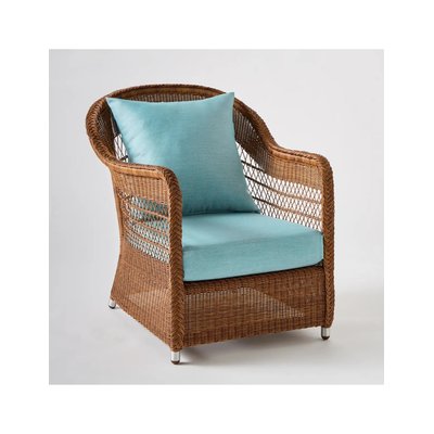 Fauteuil en résine BIARRITZ CHATAIGNE aqua KOK