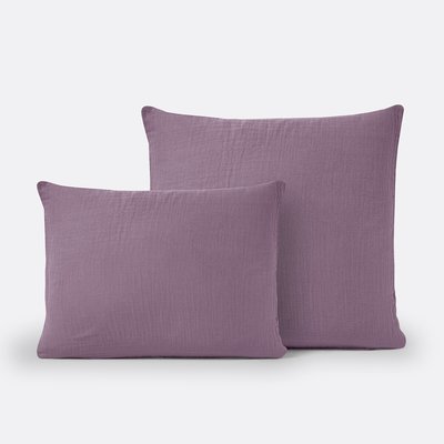Kumla Plain 100% Cotton Muslin Pillowcase LA REDOUTE INTERIEURS