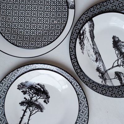 Lot de 6 petites assiettes, VILLA LES PINS ARD TIME