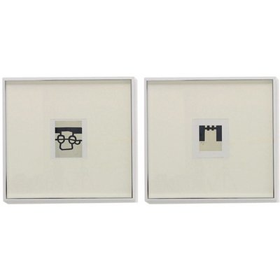 Tableaux minimalistes en métal (lot de 2) RECOLLECTION