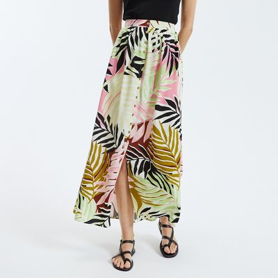 Jupe imprime tropical La Redoute
