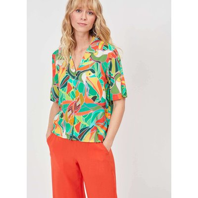 Chemise imprimée pyjama fluide Ecovero KENDAH LA FIANCÉE