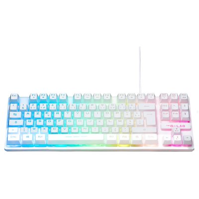 Clavier gamer KEYZ CAESIUMT FR BLANC THE G-LAB