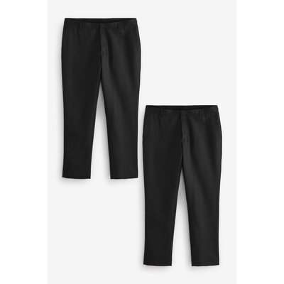Pantalons habillés sans pinces, lot de 2 NEXT