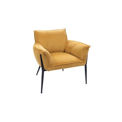 Fauteuil de salon en velours chenille - BRIT AMADEUS