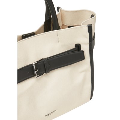 Shopper moyen en toile robuste avec détails en cuir MARC O'POLO