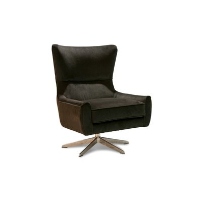 Fauteuil rotatif en velours BALMAT PRODUIT INTERIEUR BRUT