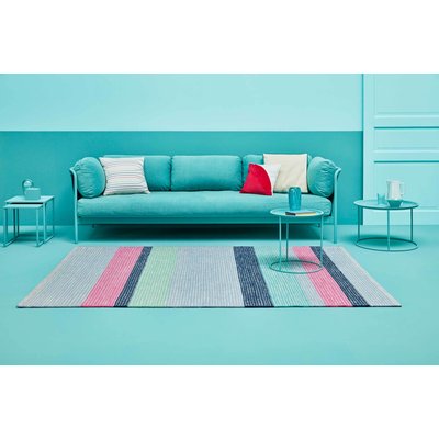 Tapis tissé main pure laine vierge et coton ,  MAKON KELIM ESPRIT
