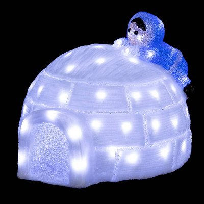 Igloo et esquimaux lumineux extérieur H33cm 70 LED + transfo FEERIC LIGHTS & CHRISTMAS