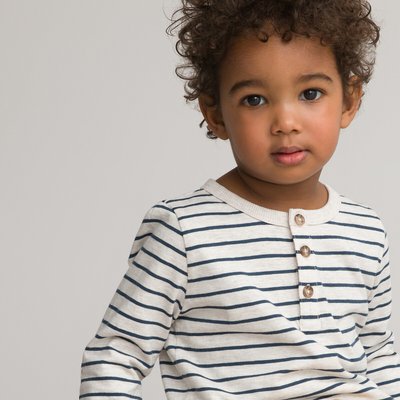 Confezione da 2 t-shirt con collo tunisino cotone LA REDOUTE COLLECTIONS