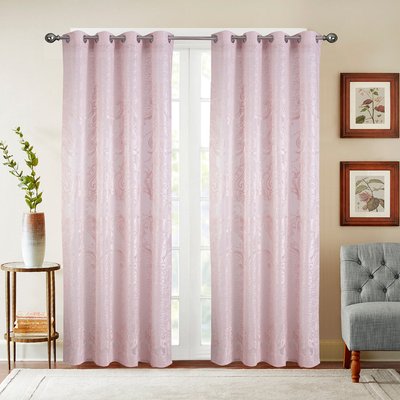 Paire de voilages aux motifs romantiques HOME MAISON