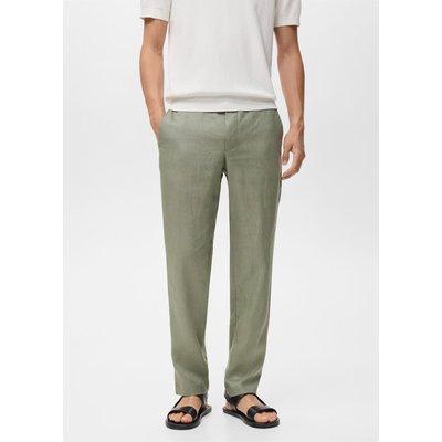 Pantalon 100 % lin slim fit MANGO MAN