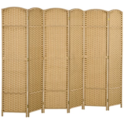 Cloison de séparation Bois de pin Bois HOMCOM