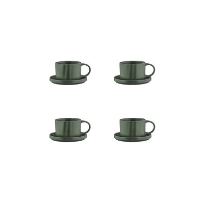 Lot de 4 tasses en grès, SCANDI BJORN