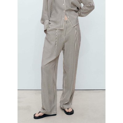 Pantalon rayures texturé MANGO