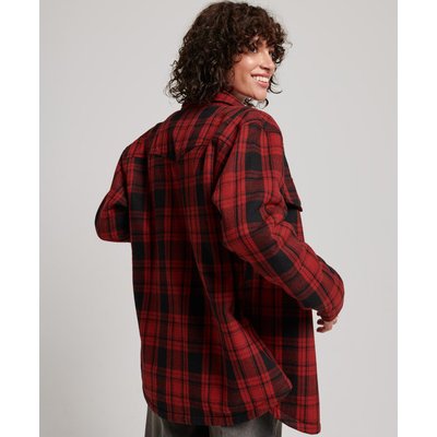 Surchemise en flanelle et peau lainée à carreaux SUPERDRY