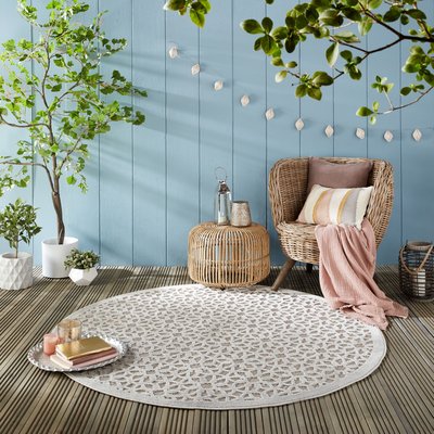 Tapis extérieur rond ARGENTO FLAIR RUGS