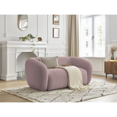 Canapé droit fixe 2 places en tissu lisse, CELINE BOBOCHIC