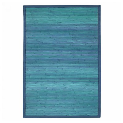 Tapis en bambou lattes et ganse  70x120 THE DECO FACTORY