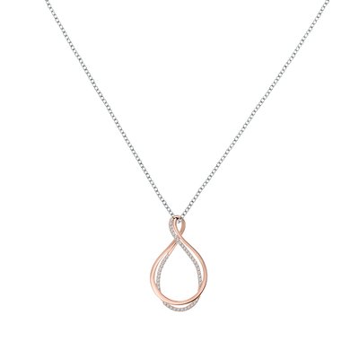 Collier en argent 925 et oxyde de zirconium ROSELINE