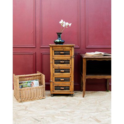 Meuble de rangement en bambou Michel N°306 - Bon état DEBONGOUT