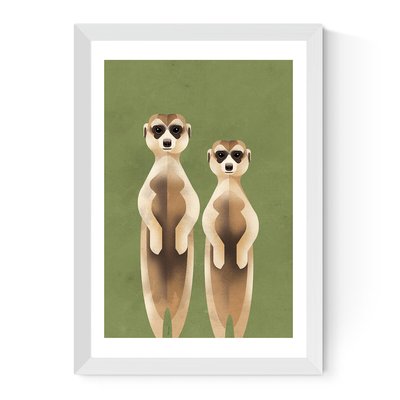 Meerkats by Dieter Braun Print EAST END PRINTS