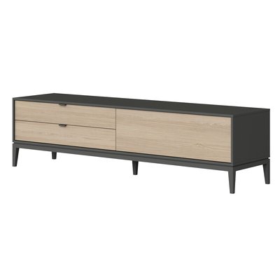 Тумба с 1 дверью и 2 ящиками из массива бука SO'HOME