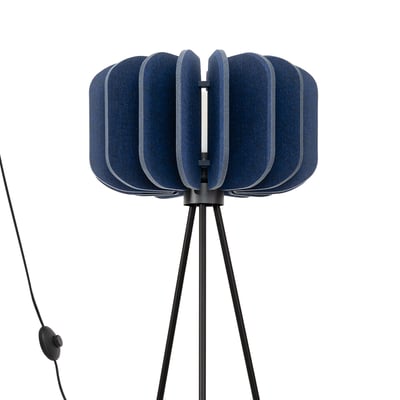 Lampadaire Feutre Bleu E27 1 Mula EDEN