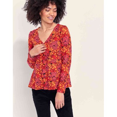 Top imprimé maille chaude boutonné EYAD LA FIANCÉE